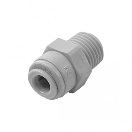Straight adaptor OD Tube - BSPT thread 3/8" x 1/8