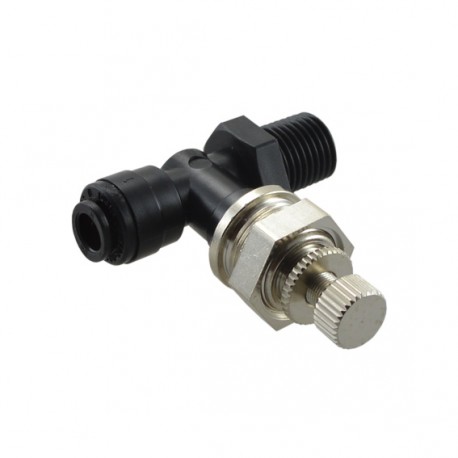 Bulkhead control valve Male Connector OD tube - OD tube 6MM x 1/4"