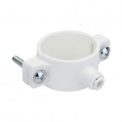 Valvola di scarico a morsetto Ø tubo - Ø tubo 1/4" x 50mm.