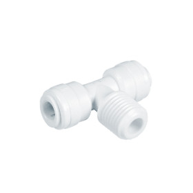 Tee con filetto centrale Ø tubo - filetto NPTF 1/4" x 1/4"