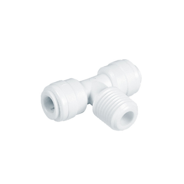 Tee con filetto centrale Ø tubo - filetto NPTF 1/4" x 1/4"