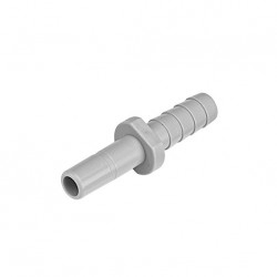 Tube barb connector OD stem - ID tube 1/4" x 1/4"
