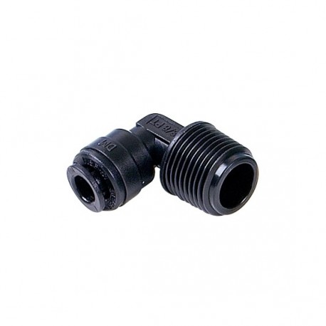 Gomito filettato Ø tubo - filetto BSPT 12MM x 3/8