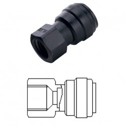 Terminale diritto femmina Ø tubo - filetto UN (Tipo V) 10MM x 1/2-16