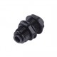 Bulkhead connector with plastic ring OD tube (Thread Size M) 5MM x 5MM (M16XP1)