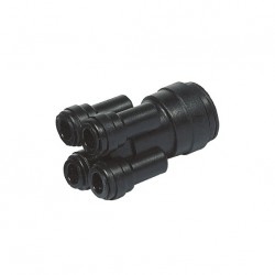 Four Way Connetor OD tube - OD tube 22MM x 10MM