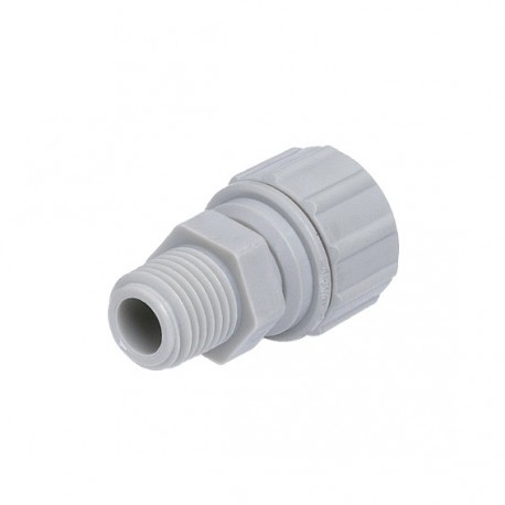 Straight adaptor Power OD Tube - BSPT thread 5/16" x 1/4