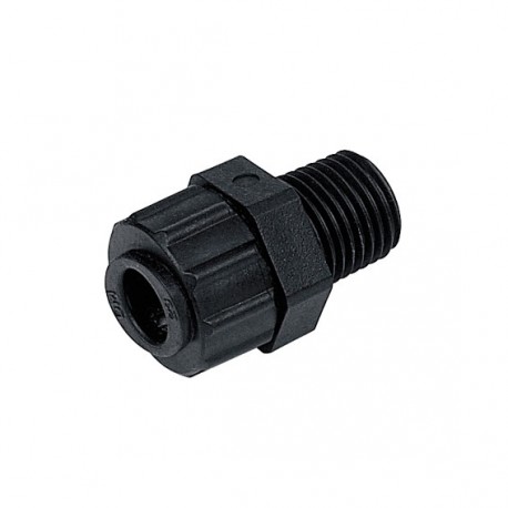 Straight adaptor Power OD Tube - BSPT thread 8MM x 1/4