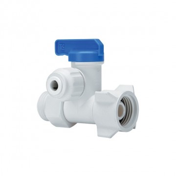 Hand valve Connector OD Tube – M.xF. BSPP Thread 1/4" - 1/2" x 1/2"