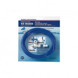 Kit Installazione Fabbricatori del ghiaccio filetto M.xF. 3/8" - Ø tubo valvola apri/chiudi 1/4" Blu