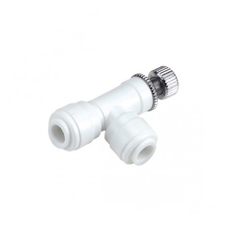 Regolatore flusso a gomito Ø tubo - Ø tubo 10MM x 10MM