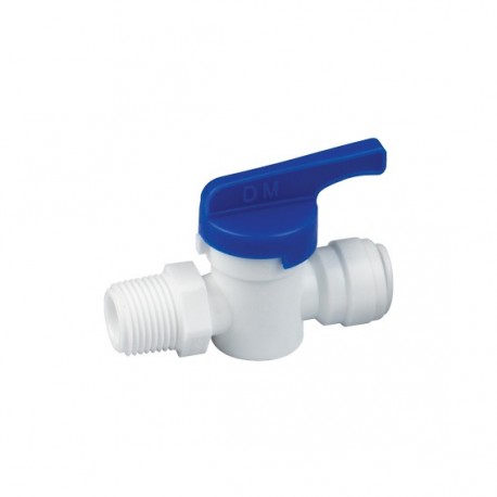 Hand valve Male Connector OD Tube - NPTF Thread 1/2" x 1/2"