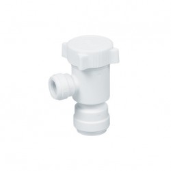 Valvola intermedia a gomito Ø tubo - Ø tubo 3/8" - 5/8"