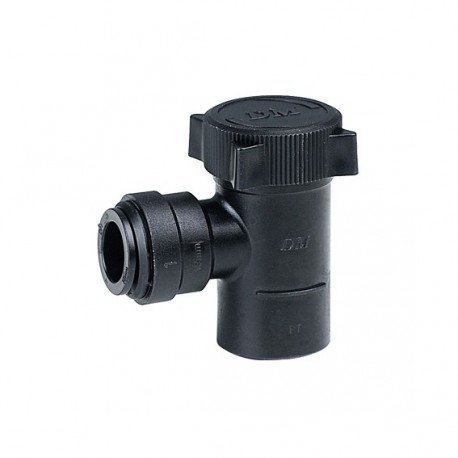 Hand valve female adapter (large size) OD Tube - BSPT Thread 15MM x 3/8"