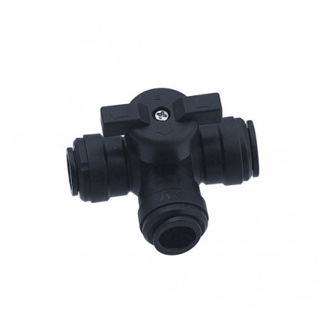 Valvola intermedia 3 vie Ø tubo - Ø tubo - Ø tubo 12MM x 12MM x 12MM