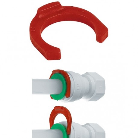 Clip blocca pinzetta misura in pollici Ø tubo 1/2"