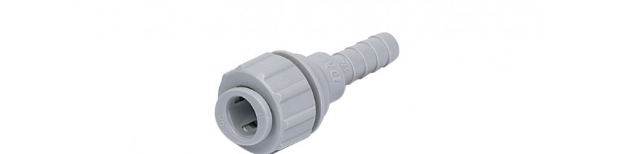 PBBC/G Barb connector Power OD Tube - ID Tube imperial size