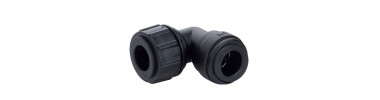 PSEU/B Intermedio a gomito Ø tubo - Ø tubo power (Singolo) misure metriche