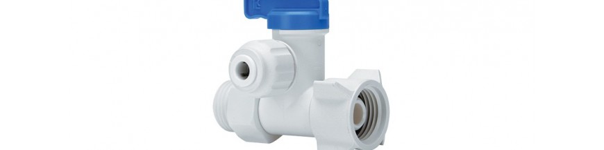 Hand valve Connector OD Tube - M.xF. Thread NPS, BSPP