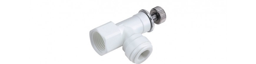 CFA Regolatore flusso a gomito Ø tubo - filetto NPTF, BSPT