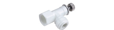 CFA Regolatore flusso a gomito Ø tubo - filetto NPTF, BSPT