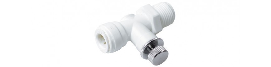 CMC Regolatore flusso a gomito Ø tubo - filetto NPTF, BSPT 