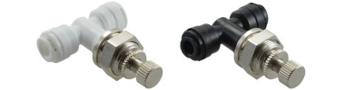 BCUC Regolatore flusso Intermedio con ghiera Ø tubo - Ø tubo