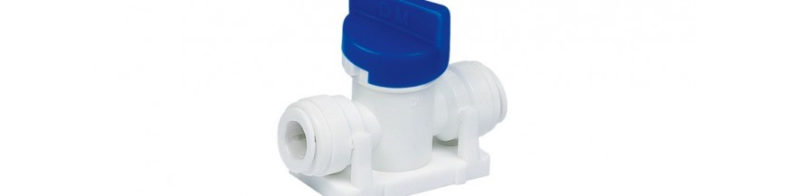 HUCS/W Hand valve Union Connector (Short handle) OD Tube - OD Tube