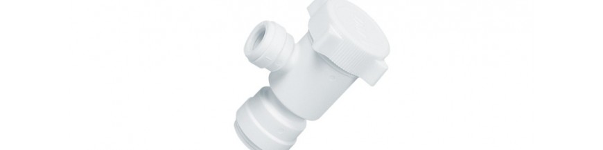 HVEU/W Valvola intermedia a gomito Ø tubo - Ø tubo