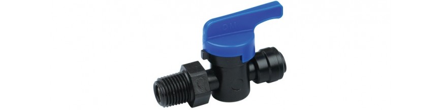 HMC/B Hand valve Male Connector OD Tube - BSPT Thread