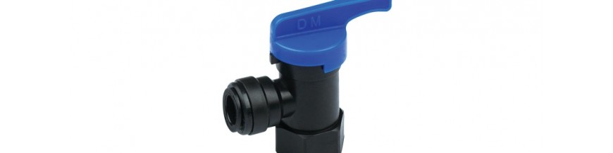 HFA/B Hand valve female adapter OD Tube - BSPT Thread