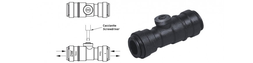 HSV/B Valvola Stop Ø tubo - Ø tubo