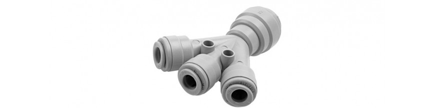 THWD/G Three way divider OD Tube inlet - OD Tube outlet