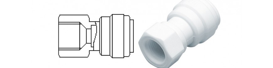 FAUN/W Female adaptor OD Tube - UN thread (V Type)