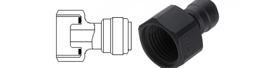 FAB/B Female adaptor OD Tube - BSP thread (Cone Type)