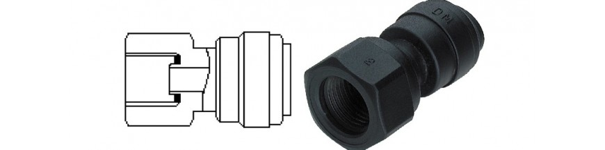FAUF/B Female adaptor OD Tube - UNF thread (Cone Type)