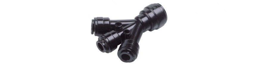 THWD/B Three way divider OD Tube inlet - OD Tube outlet